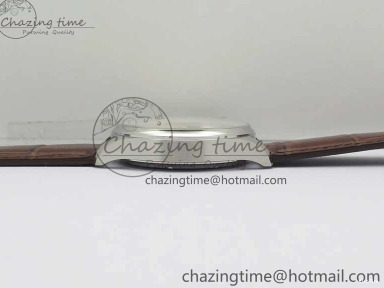 MIROTIME 0408 Original Portuguese IW358304 ZF 1:1 Best Edition SS White Dial RG Markers on Leather Strap A 7077